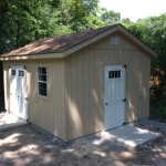 Janesville WI 12x16 Gable with service door